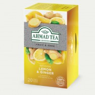 Ахмад "Лимон и имбирь" Травяной чай 20 пак.